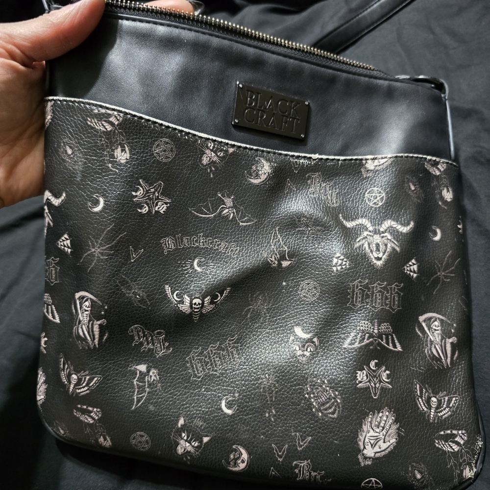 Blackcraft Cult Gothic Tattoo Flash Messenger Bag